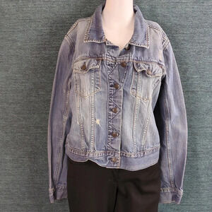 For Kitty Rescue! Old Navy Youth Distressed Denim Jacket